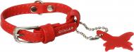 Ошейник glamour 9x180 мм червоний
