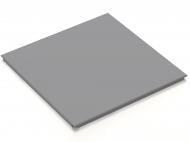 Плита підвісної стелі КЗС Board оцинкована сіра RAL 9006 595х595х15 мм