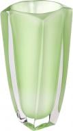 Ваза Arezzo green decorated vase 8K Bohemia