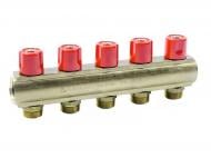 Колектор Bianchi із вентілями 235E06050A ЗР 1х5х3/4'' червоний