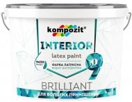 Фарба акрилова Kompozit INTERIOR 9 для відкосів та вологих приміщень мат білий 2,7 л