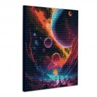 Алмазна мозаїка Фантазійний космос 40x50 см Santi