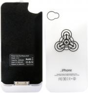 Чехол-аккумулятор EMT для Apple iPhone 4 black/white (6-0313W)