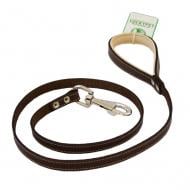 Поводок для собак Lucky Pet кожа 14/120 коричнево-бежевый