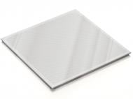 Плита підвісної стелі КЗС Board перф d1,8 мм алюмінієва супер хром 595х595х15 мм