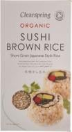 Рис для суши Clearspring коричневый органический