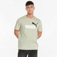 Футболка Puma ESS+ 2 Col Logo Tee 58675933 р.2XL зеленый