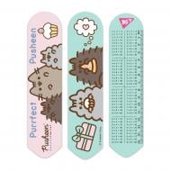 Закладка 2D Pusheen розово-зеленая YES
