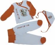 Комплект для новорожденных Шахтар ползунки кофточка чепчик белый 2297