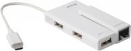 Адаптер Viewcon VC 450 W type-c на ethernet + hub