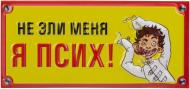 Табличка сувенирная Не зли меня