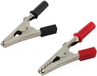 Зажим типа "крокодил" тестерный 2 шт красная + черная