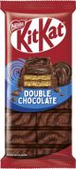 Молочный шоколад Kitkat и черный с вафлей и нач Double chocolate 99 г
