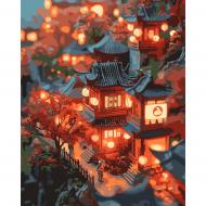 Картина за номерами Вогні Токіо LED-підсвітка 40x50 см Santi