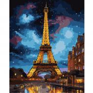 Картина за номерами Ейфелева вежа LED-підсвітка 40x50 см Santi