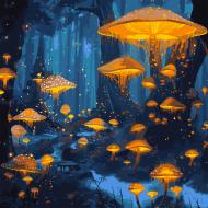 Картина по номерам Сказочный лес LED-подсветка 40x40 см Santi