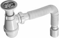 Сифон для умывальника SoloPlast "Универсал" В-0111 (Выпуск с металлической сеткой)