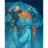 Картина по номерам Звезды под дождем LED-подсветка 40x50 см Santi