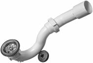 Сифон для піддона SoloPlast Душ Д0120 (з трубою відведення 45*)