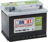 Аккумулятор автомобильный Monbat 6СТ-65 SMF СНГ 65Ah 600A 12V «+» справа Аккумулятор автомобильный Monbat 6СТ-65 SMF СНГ 65Ah 600A 12V «+» справа