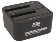 Док-станція Agestar USB3.0, 2 слоти 3UBT6-6G (Black)