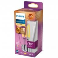 ВИТРИНА! Лампа светодиодная Philips ST64 5,9 Вт E27 2700 К 220 В прозрачная 929003010701