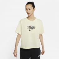 Футболка Nike W NSW TEE BOXY NATURE DD1456-113 р.XS желтый