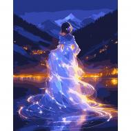 Картина за номерами Сяюча краса LED-підсвітка 40x50 см Santi
