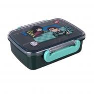 Ланч-бокс с разделителем YES Demon Slayer 420 мл зеленый