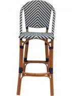 Стул Cruzo французский бистро Шеврон ротанговый Chevron Bar Chair 118x48xбежевый Стул Cruzo французский бистро Шеврон ротанговый Chevron Bar Chair 118x48xбежевый