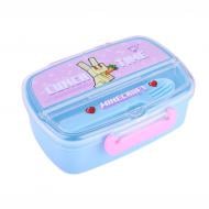 Контейнер для харчових продуктів зі столовими приборами YES Minecraft Spring 750 мл 708370