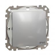 Вимикач одноклавішний Schneider Electric Sedna Design без підсвітки алюміній SDD213101