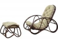 Кресло Cruzo лаунж с пуфом Крузо Сэт 107x71xбеж Кресло Cruzo лаунж с пуфом Крузо Сэт 107x71xбеж