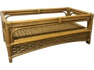 Столик Cruzo Кофейный та журнальний Пелікан зі склом 1000х600х420 600x1000 см бежевый