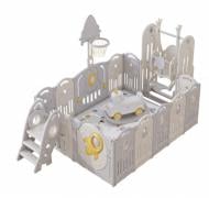 Игровой манеж Mealux Happy с ракетой KD-C104 Grey