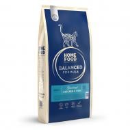 Корм сухой для стерилизованных котов Home Food Курочка и рыбка Sterilised Balanced Formula 10 кг