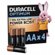 Батарейки щелочные Duracell Optimum LR6 AA (пальчиковые) 4 шт.