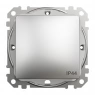 Выключатель одноклавишный Schneider Electric Sedna Elements без подсветки алюминий матированный SDD270101