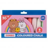Крейда кольорова Line Friends JUMBO 9 шт. 400502 YES
