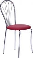 Стул обеденный AMF Art Metal Furniture Ванесса хром Неаполь N-08 бордовый/хром