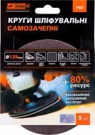 Круг шлифовальный Дніпро-М на липучке 125 мм 60 Р 5 шт. 72804010