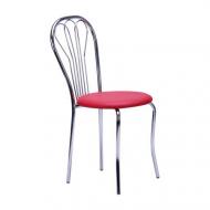 Стул обеденный AMF Art Metal Furniture Ванесса хром Неаполь N-36 красный/хром