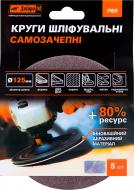 Круг шлифовальный Дніпро-М на липучке 125 мм 80 Р 5 шт. 72804011