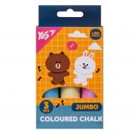 Крейда кольорова Line Friends JUMBO 3 шт. 400491 YES