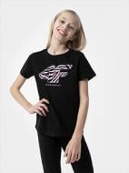 Футболка 4F TSHIRT F1007 4FJSS23TTSHF1007-20S р.158 чорний