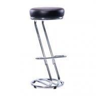 Стул барный AMF Art Metal Furniture Зета Хокер хром Неаполь N-20 черный