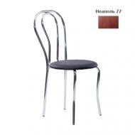 Стул обеденный AMF Art Metal Furniture Тюльпан хром Неаполь N-77 хром/коричневый Стул обеденный AMF Art Metal Furniture Тюльпан хром Неаполь N-77 хром/коричневый