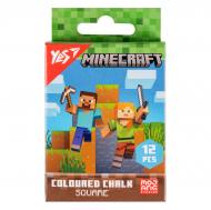 Крейда кольорова Minecraft 12 шт. 400483 YES