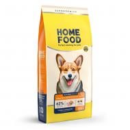 Корм сухой Home Food здоровая кожа и блеск шерсти для взрослых собак средних пород Индейка и лосось Healthy skin and shiny coat 10 кг