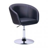 Стул барный AMF Art Metal Furniture Дамкар хром Неаполь N-20 черный